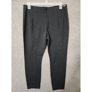 T Tahari Ponte-Knit Ankle Pants Womens XL Gray Pull On Slimming